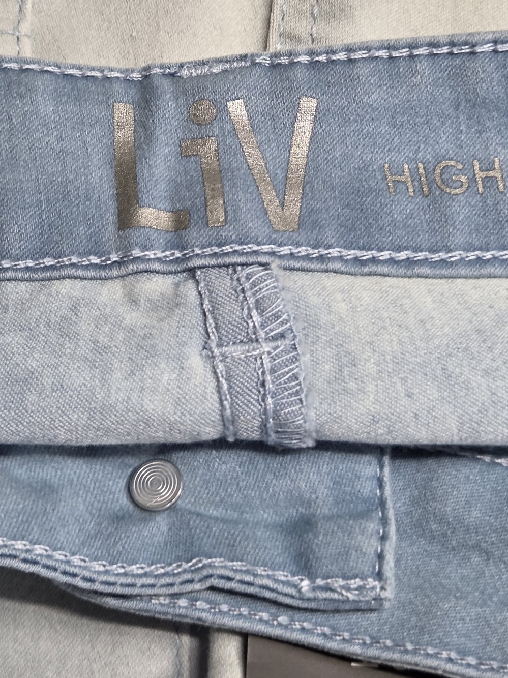 LiV By Delia's, Pale Blue Skinny High-Waist Jeans for Women - Picture 5 of 13